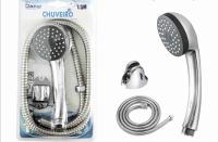 Set ducha, alcachofa manguera de 1.5M y soporte resistente, ,mango ducha con manguera universal acero inoxidable cromo - details 1
