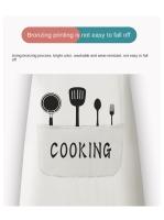 Delantal Para Cocina Impermeable Y Antigrasa Para Hombres Y Mujeres Estilo Pareja Ligero Y Delgado Ropa De Trabajo Para Cocinar - details 1