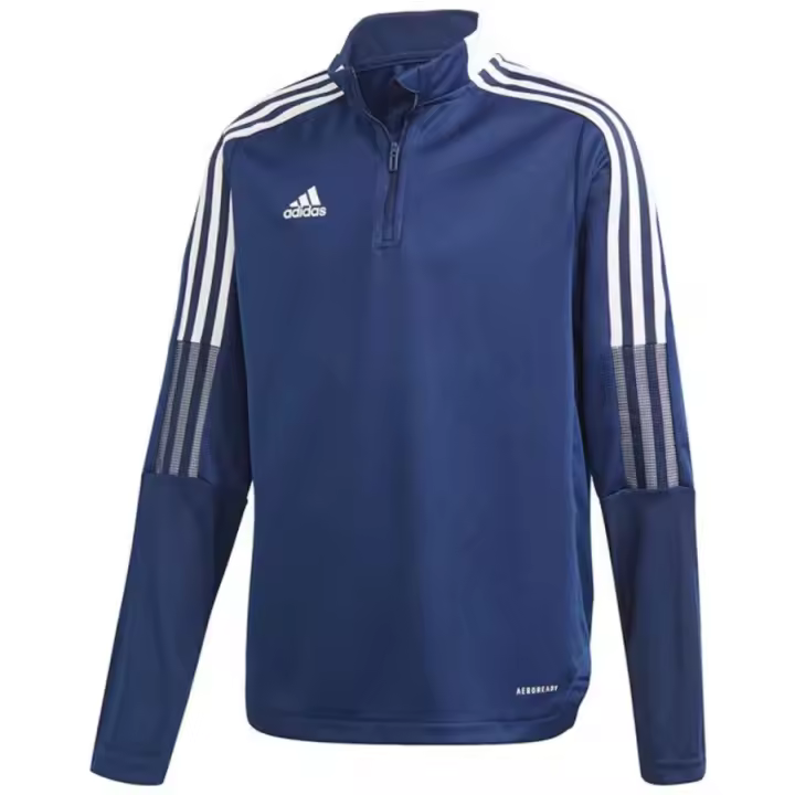Adidas Tiro 21 Training Top Youth Jr GK9661 – Sudadera juvenil de entrenamiento con tejido técnico que brinda calidez y ventilación en sesiones intensas. - 1