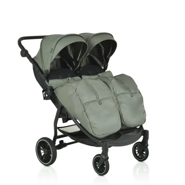 Carrito gemelar TWINGO de Moni – funcional, seguro y cómodo desde el nacimiento - 1
