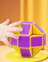 Regla Mágica Mini Serpiente 24 Puzzle Cubo Plegable Juguete Educativo Para Niños Desafío Cerebral Regalo De Fiesta - details 3