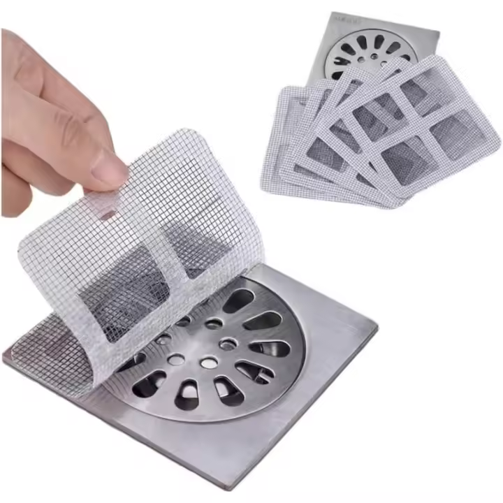 80 PCS Rejilla desague Ducha atrapa Pelos, Pegatinas para Drenaje de Pelo, Filter Adhesivo atrapapelos, colador Desagüe para Evitar obstrucciones. - 1