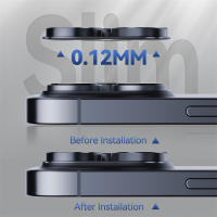 2PCS Protector De Lente De Cámara De Vidrio Templado Metálico Para iPhone 15 14 13 pro Max plus 12 Mini 15Pro Accesorios De Cubierta Trasera - details 4