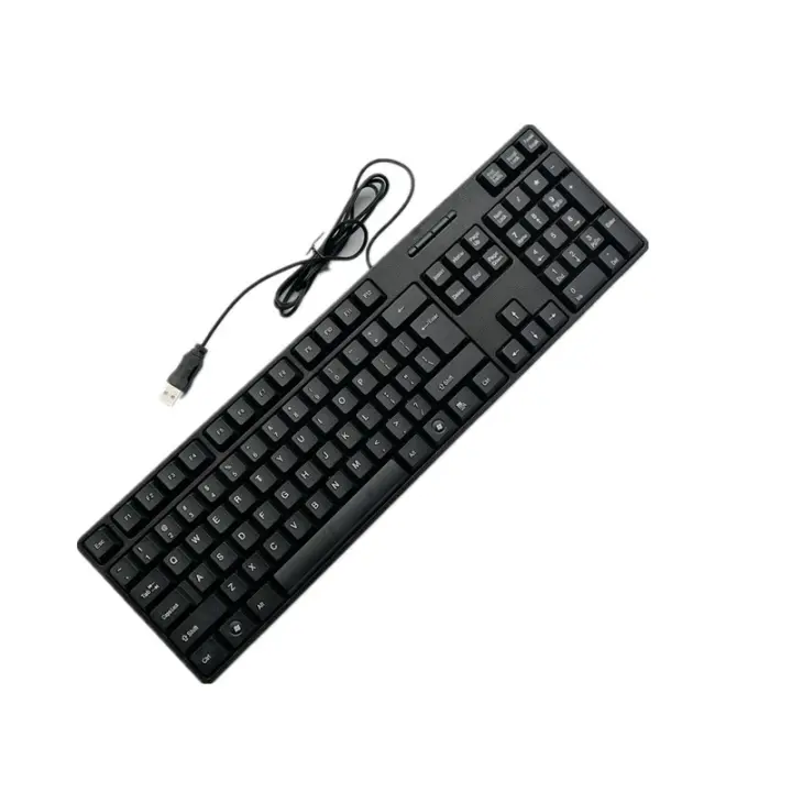 Teclado De Juego Con Teclas De Letras En Español Francés Ruso Árabe 104 Teclas Cableado USB Para Computadora ZUIDID - 1