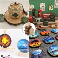 Círculos De Madera De Pino Natural No Terminados 3-16CM Para Manualidades DIY Bodas Y Fiestas Pintura Y Decoración - details 13