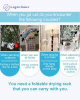 Portable Travel Garment Rack,Folding Clothes Rack for Dance,Travel,Camping, Drying,RV, Indoor,Outdoor. - details 4