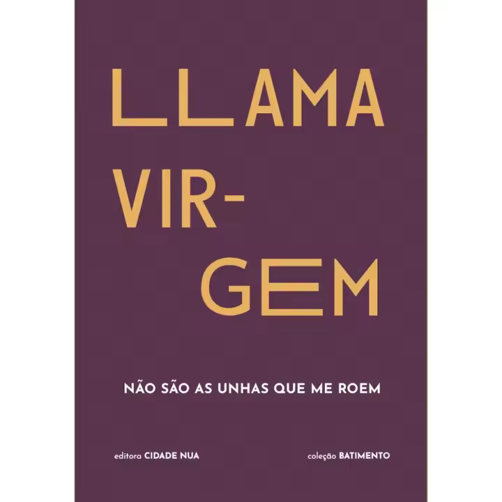 Libro LLAMA VIRGEM: NÃO SÃO AS UNHAS QUE ME ROEM. Editorial EDITORA CIDADE NUA Año 2022 Autor Llama Virgem ISBN 9789895319657 - 1