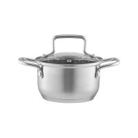 Ambition Olla, Cacerola de Diámetro 18 cm, Capacidad 2,0 L, Acero Inoxidable AISI 304  , Revestimiento Antiadherente, Asas Remachadas, Tapa de Cristal, Apta para todo tipo de Cocinas - details 0