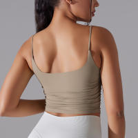 Top De Yoga Para Mujer Fitness Deportivo Push up Cómodo Reversible Brocado Top De Deporte Crop Top Para Gimnasio Y Running - details 27