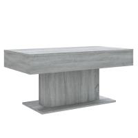 vidaXL Mesa de centro madera de ingeniería 96x50x45 cm Blanco, Negro, Gris Mesita de Salón o Comedor o Auxiliar Mesa de Café Meuble Salón - details 0