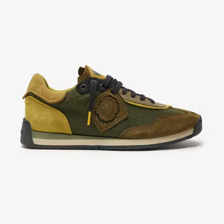 Zapatillas Verdes Satorisan Enso Twill Felt Khaki Psychadelic - 1