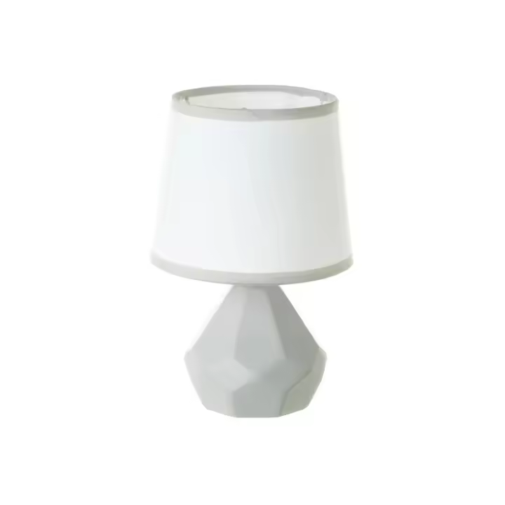 PLUSHOME - Lámparas de Cerámica en Variedad de Colores: Beige, Gris, Plata, y Terracota, Dimensiones desde 15x15x24 cm hasta 23x12x34 cm - 1