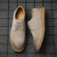 Zapatos De Cuero Genuino Para Hombre Zapatos De Negocios Retro Zapatos Formales Talla Grande De Alta Calidad Zapatos Casuales Con Diseño De Brogues - details 9