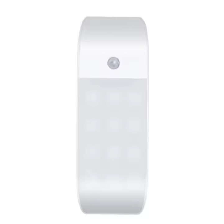 Lámpara LED Recargable Con Sensor De Movimiento Para Pasillo Baño Armario Cocina 12LED Alta Luminosidad Luz Nocturna Rectangular - 1