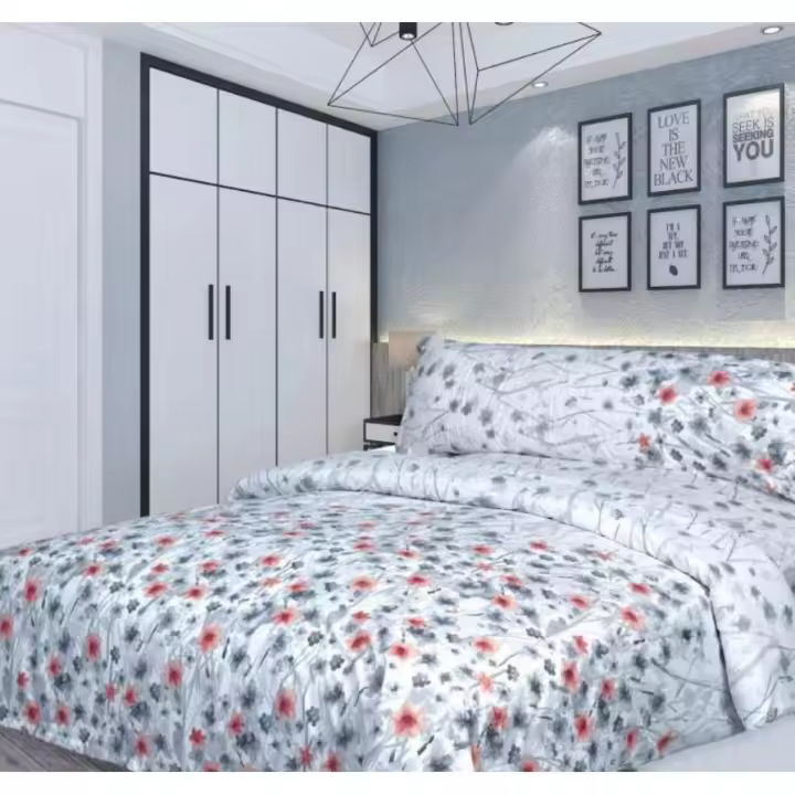 Juego de Ropa de Cama Nórdica Moderno 150cm, 80% Algodón, 20% Poliéster Lavable en Máquina Fácil - 1