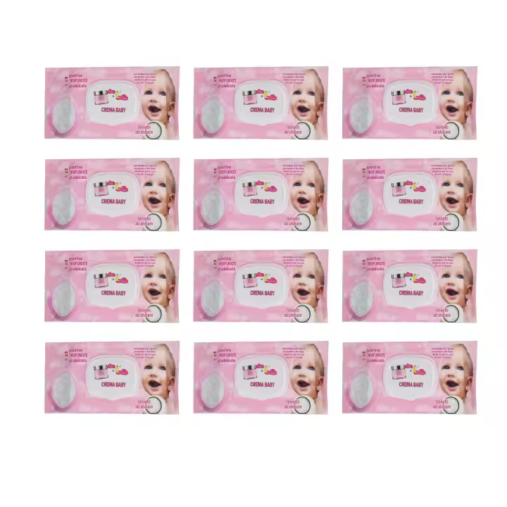 Toallitas humedas para bebe sin alcohol 72 unidades ,pack de 24 paquetes - 1