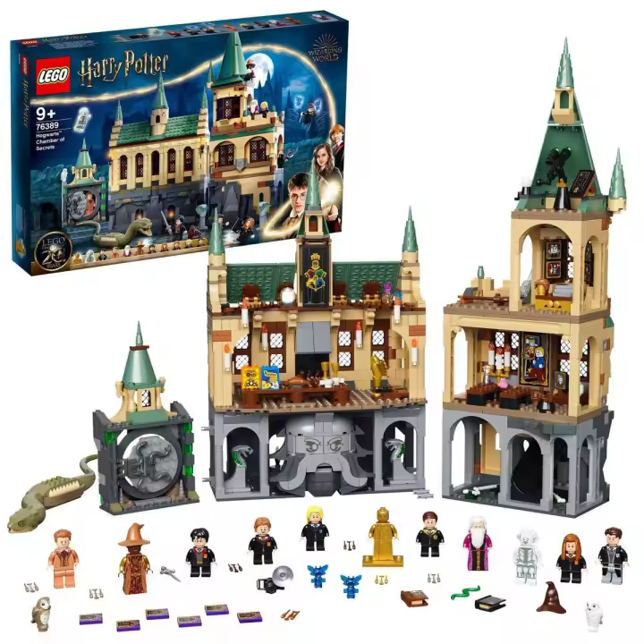Kit de construcción LEGO Harry Potter 76389 Hogwarts: Cámara Secreta, con la Cámara Secreta y el Gran Comedor (1176 piezas) - 1