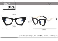 Gafas De Ojos Retro Para Mujer OEC CPO E678 Marco De Gafas De Moda Acetato Lente Transparente Para Receta Médica - details 1