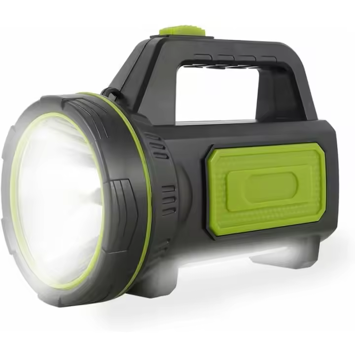 Linterna LED ultrapotente recargable por USB, 135.000 lúmenes, 6000 mAh, con luz lateral, linterna impermeable de alta potencia para emergencias, senderismo, camping y caza. - 1