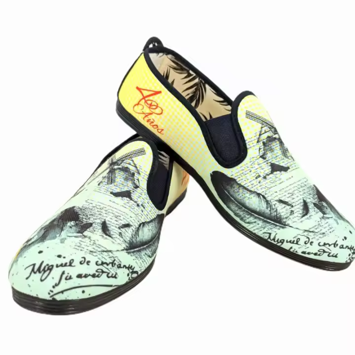 Kiruz Javer Zapatilla de Lona de algodon tipo kunfu edicion limitada del quijote. - 1