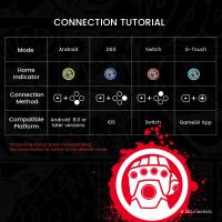 Gamesir G8 Plus Gamepad Bluetooth controlador de juegos móvil edición limitada Marvel Thanos para Nintendo Switch PC Android iOS ﻿ - details 21
