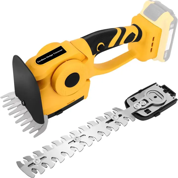 Podadora De Arbustos Portátil Sin Cables 2 En 1 Para Jardín Y Césped Compatible Con Batería DE-Walt 20V MAX 1500RPM - 1