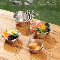 Bol De Acero Inoxidable Plegable Para Exteriores Camping Cocina Hiking Viaje Picnic Utensilio De Comedor No Desechable Originales En China - details 3