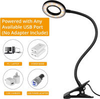 Lámpara De Escritorio LED Flexible 360° Con 48 LEDs Luz De Trabajo Ajustable Para Leer Y Escritura En La Habitación Luz De Cama USB Protección Ocular - details 5