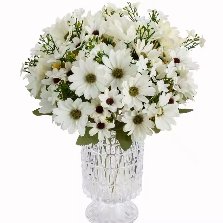 Chrysanthemum De Seda Artificial Para Boda Decoración De Fiesta Regalo DIY Arco De Jardín Interior Vaso Hogar Exterior Regalo De Navidad - 1