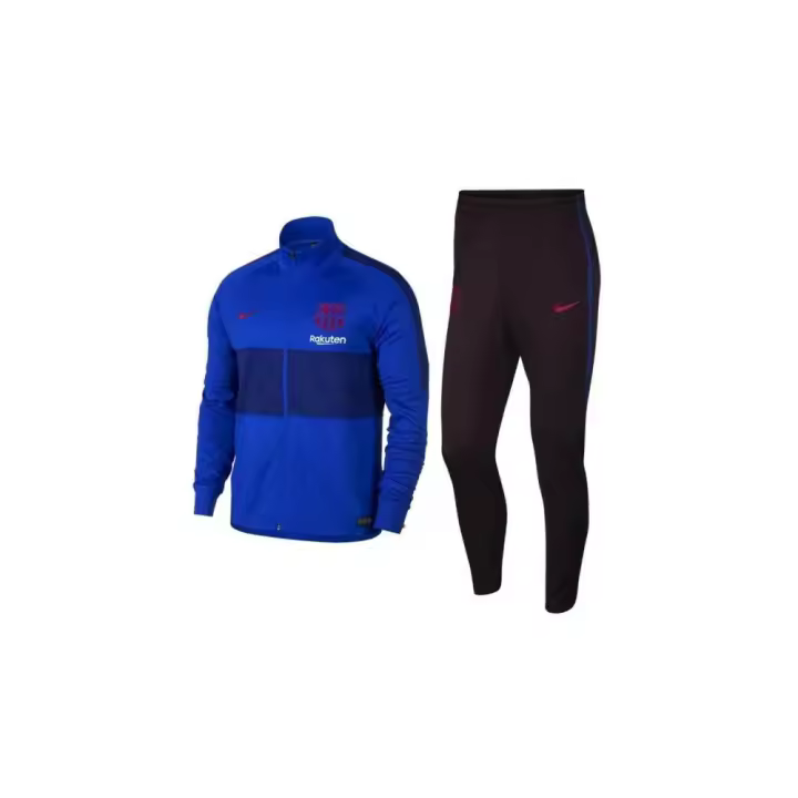 CHANDAL NIKE  FUTBOL CLUB BARCELONA 2019/2020 AZUL-BURDEOS OSCURO - 1