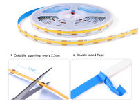Luz LED COB Para Gabinete Multiple Con Sensor Táctil Dimmer Y Enchufe De EE.UU. Para Colección Display Librería Armario - details 5