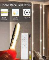 Tira LED Flexible DC 24V CCT COB 16703 IC Caballo De Carreras 5M 10M Efecto Cadena Dual Blanco RF Control Remoto Lámpara De Bandeja - details 1
