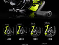 Carrete De Pesca Rooblinos MX Spinning Metal Completo Adecuado Para Aguas Dulces Y Saladas Cualquier Especie De Pescado Manija De Palanca Para Pesca En Oceano Río Lago Y Montaña - details 15