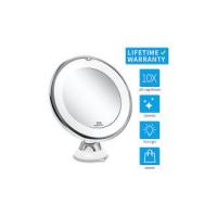 Espejo derecho libre montado en la pared del espejo 360 de la rotación ideal para Shav espejo que magnifica viaje del espejo que magnifica 10X llevó el espejo iluminado del maquillaje con la ventosa - details 1