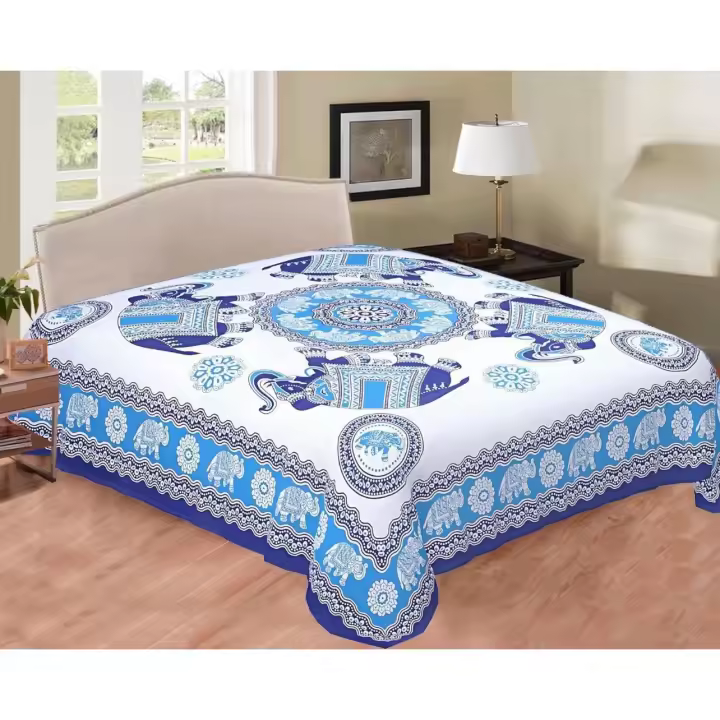 Toalla de Playa Estilo Mandala Indio 220x240cm Pareo  Manta de Picnic Yoga Protector de Arena Decoración de Pared Multiusos Círculo de Elefante - 1