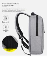 Mochipa para computadora de 16,2*12,2*5,5 pulgadas, mochipa para Viajes Diarios y de Negocios simple y Moderna, Gran capacidad, Diseño impermeable, ajustado para Viajes Diarios y de Negocios - details 2