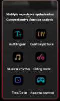 Panel De Matriz LED Para Coche Con Control Remoto Y APP Plegable Suave Iluminación De Texto En Pantalla Graffiti Control USB RGB - details 3