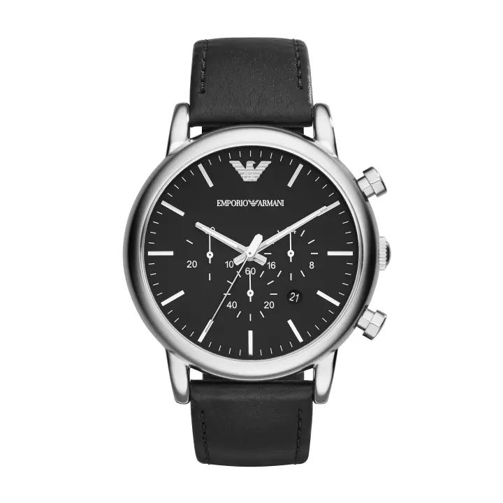 Emporio Armani Reloj LEATHER，BLACK，QUARTZ/CHRONO AR1828 - 1