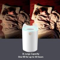 Humidificador de Silencioso para Bebes, 3L 24 Horas Habitacion Vapor Humificadores, 2 Boquillas Y 3 Modos para Dormitorio Oficina (Blanco) - details 6
