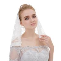 Mantilla De Boda Estilo Español Para Mujer Vintage Lace Tradicional Cubierta De Cabeza Para Iglesia Católica Arc Forma Pañuelo Latín - details 2
