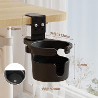 Soporte De Taza Para Escritorio Universal Ajustable Con Soporte De Brazo Y Base De Giro De 360 Grados Anti Caída Para Bebidas - details 5