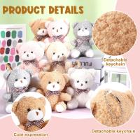 12pcs Llaveros De Oso Bebé Para Fiesta De Baño Con Etiquetas De Agradecimiento Y Bolsa De Organza Regalos Para Fiestas De Cumpleaños Y Bodas - details 4