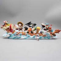Figura De Anime One Piece Luffy Y Amigos Serie Carrera De Barco Dragón Decoración De Escritorio Regalo Colección De Modelos PVC Para Fans De La Edad De 14 Años O Más - details 5
