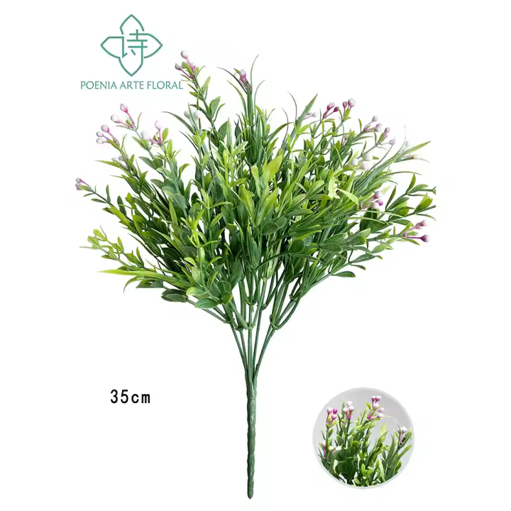 Poenia Arte Floral - Ramo de Flores Decorativas Artificiales 35cm - Pack de 3 - 1