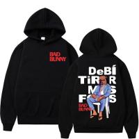 Sudadera De Alta Calidad Para Hombre Rapero Bad Bunny Debi DTMF Merch Estilosa Casual Retro Con Bolsillo Frontal Y Cuello Alto - details 0