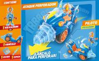 SUPERTHINGS KAZOOM POWER – Combat Vehicle Kid Kazoom. Vehículo de combate de Kid Kazoomde la serie de TV “Superthings Kazoom Power”. Contiene 1 Combat Vehicle, 1 Kid Kazoom exclusivo, 1 arma y 1 accesorio - details 1