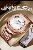 Reloj De Cuarzo Para Hombre BINBOND Marca Lujosa Resistente Al Agua Con Fecha Reloj De Pulsera De Acero Inoxidable Estilo Business - details 7