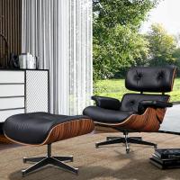 EU Stock TY321 XL Classic Recliner Light Acid Branch Armchair Black Cowhide Black Big Head Foot Deck Chair 360° Swivel Lounge Chair Furniture Genuine Leather Recliner Chair Modern Lounge Chair with Ottoman for Home Living Room Office (Black) - details 11