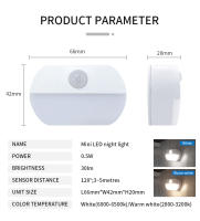 Lámpara Nocturna LED Con Sensor De Movimiento 3 Pcs Recargable Para Decoración De Habitaciones Y Uso Doméstico Con Pilas AAA Incluidas Luz De Noche Rectangular - details 6