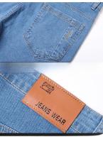 Jeans De Verano Para Hombre Elásticos De Algodón Cómodo Pantalones Rectos Casuales Azul Moda Cierre De Cremallera Trousers De Negocios - details 7